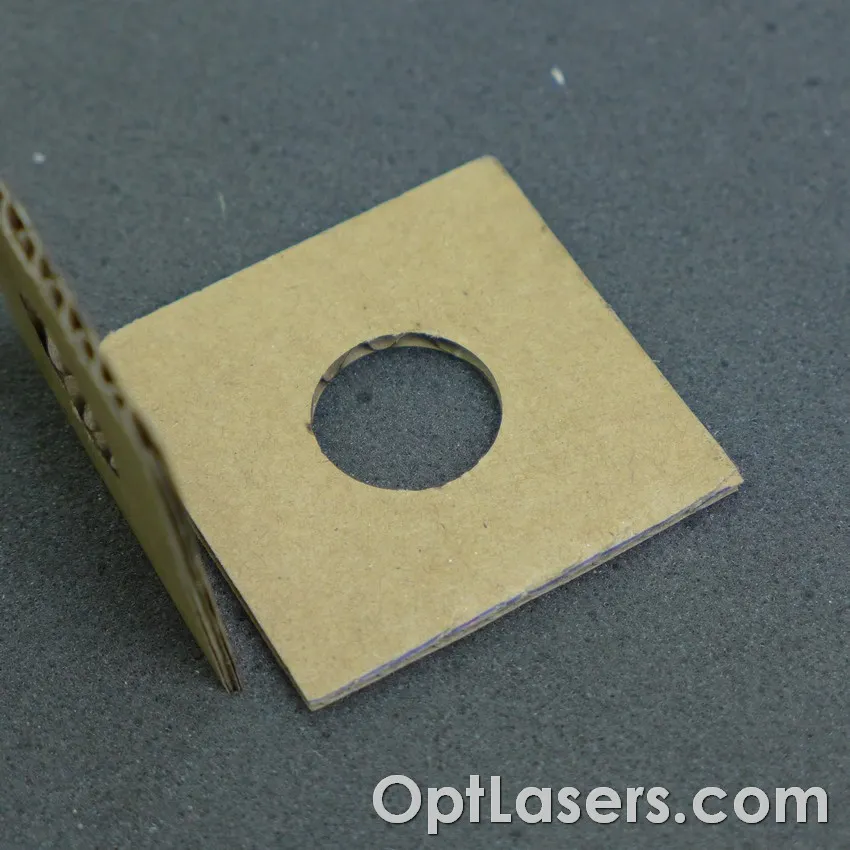3-layers cardboard laser cutting